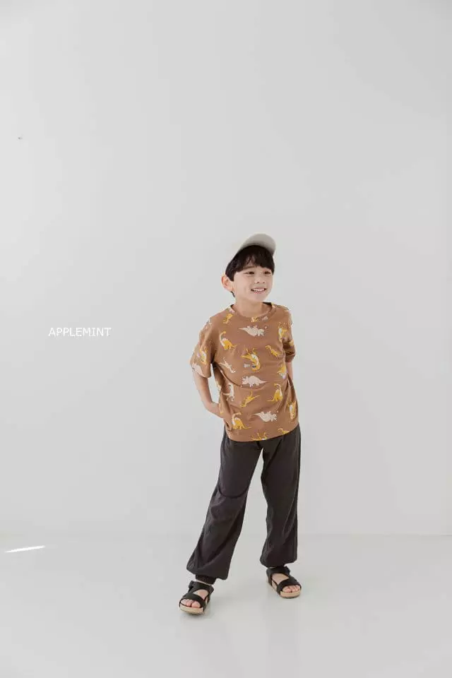 Applemint - Korean Children Fashion - #todddlerfashion - Dino Paint Tee - 12
