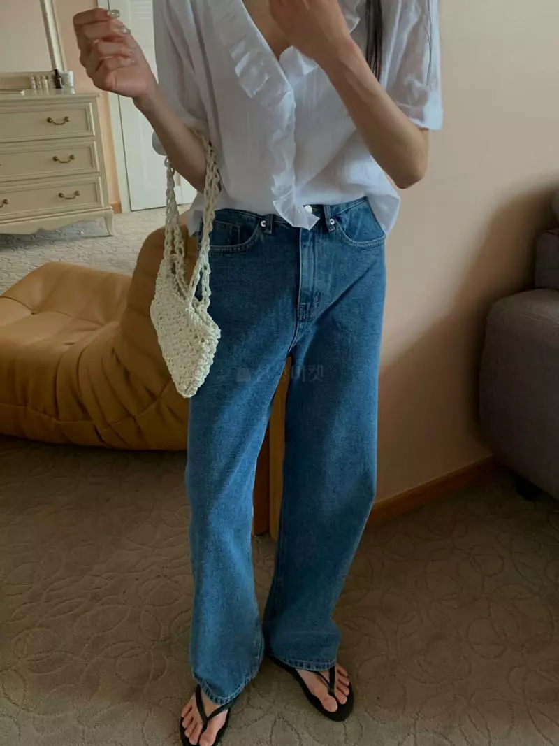 As Thought - Korean Women Fashion - #momslook - High Blue Jeans - 6