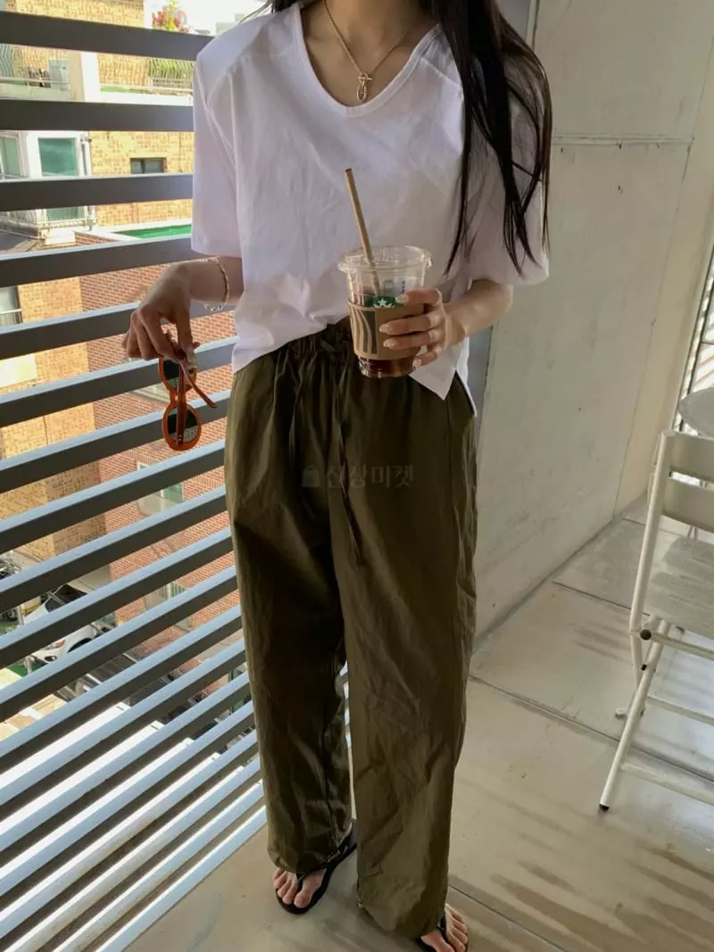 As Thought - Korean Women Fashion - #womensfashion - Pad Crop Tee - 4