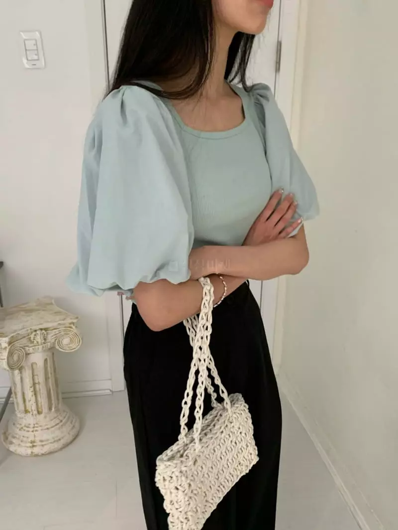 As Thought - Korean Women Fashion - #momslook - Tulip Puff Blouse - 6
