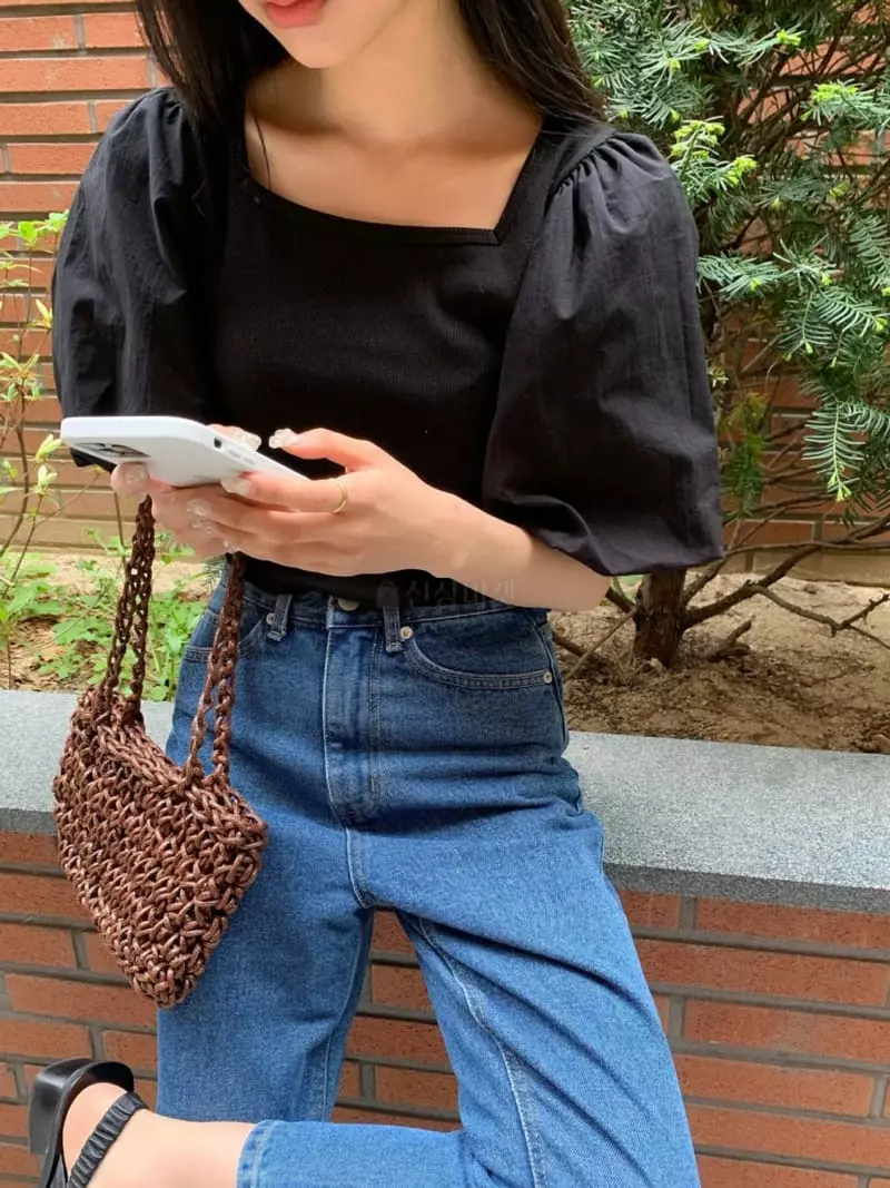 As Thought - Korean Women Fashion - #momslook - Tulip Puff Blouse - 8