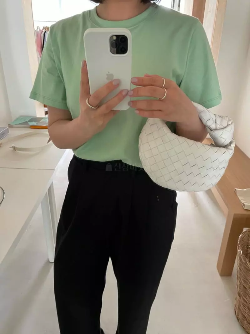 As Thought - Korean Women Fashion - #momslook - Tantan Basic Tee - 3