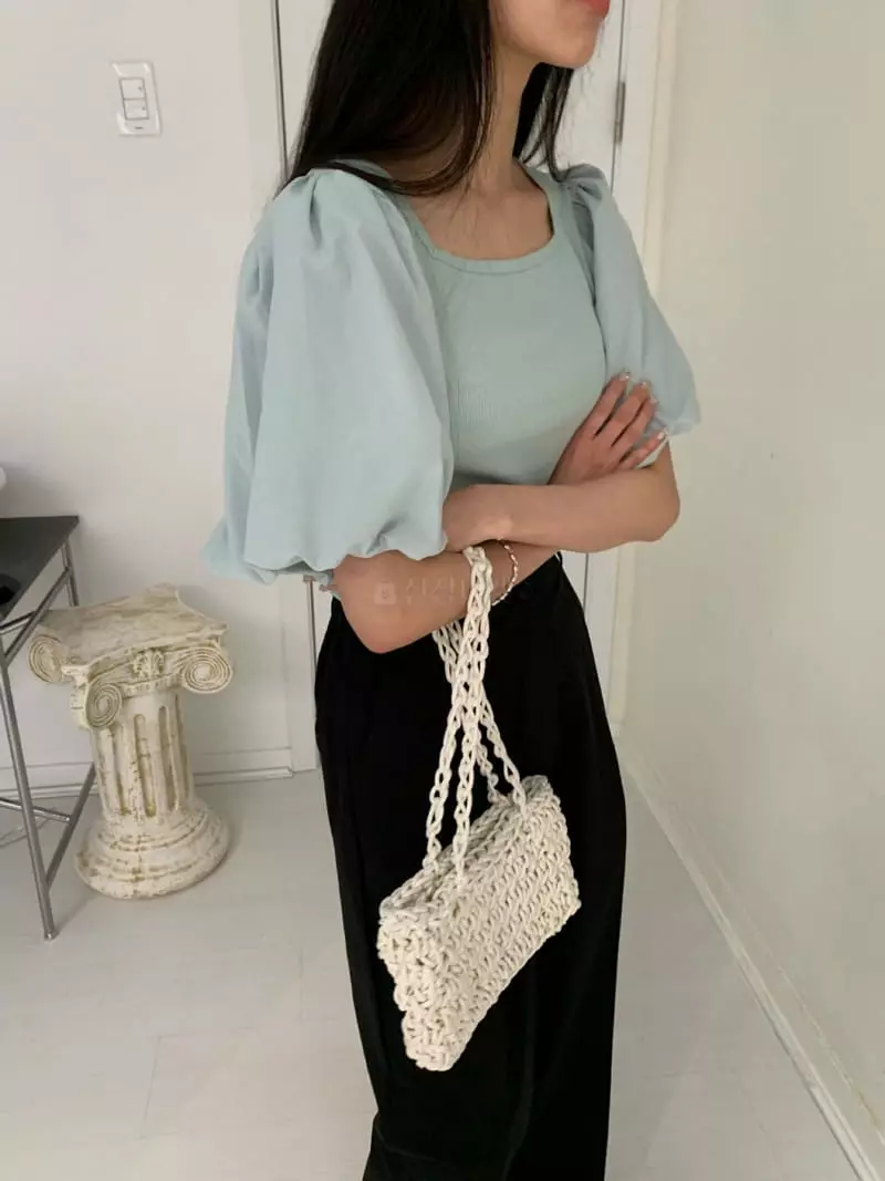 As Thought - Korean Women Fashion - #momslook - Puff Tee