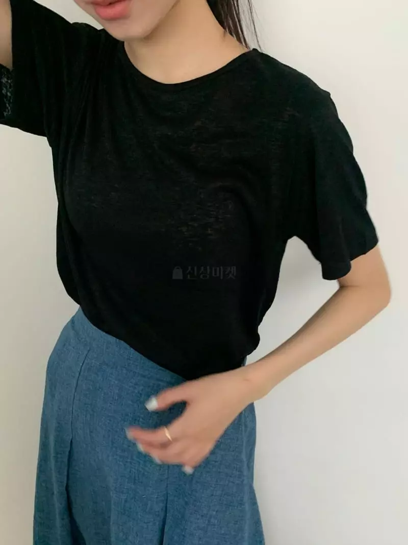 As Thought - Korean Women Fashion - #momslook - Candy Tee - 3