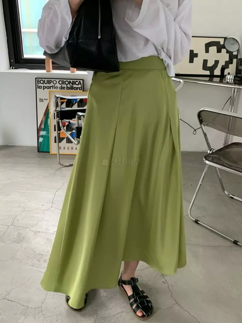 As Thought - Korean Women Fashion - #momslook - Err Long Skirt - 2