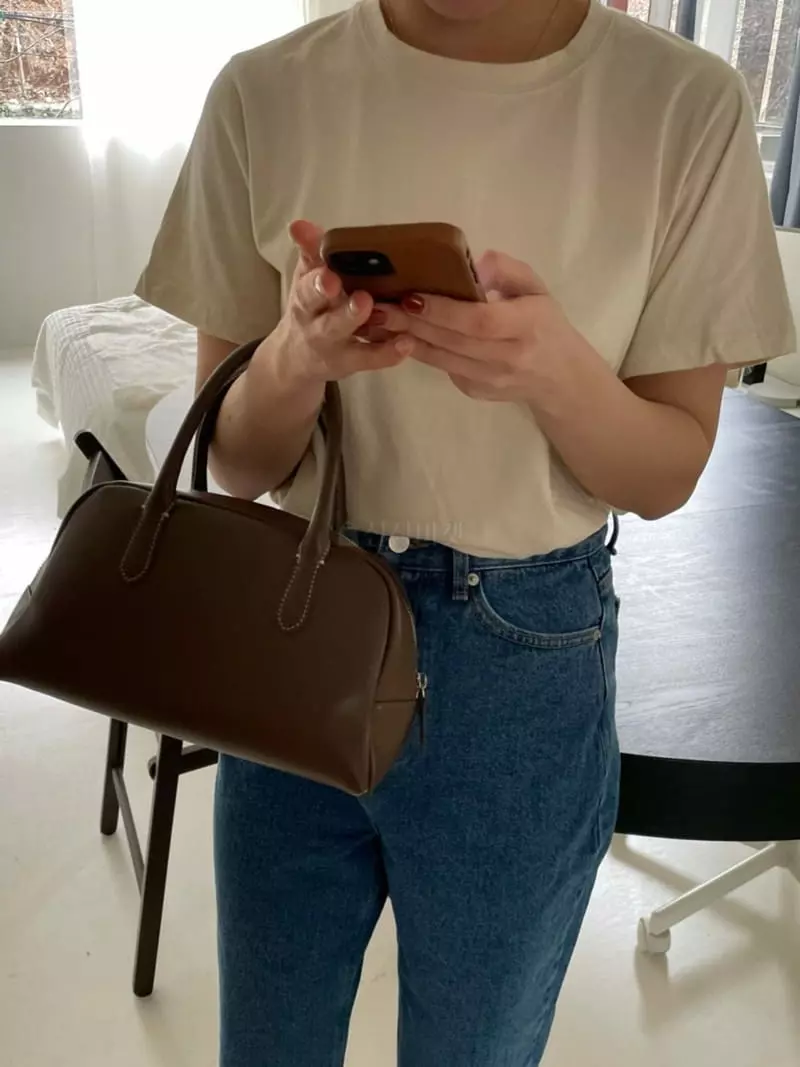 As Thought - Korean Women Fashion - #momslook - Basic Tantan Tee - 3
