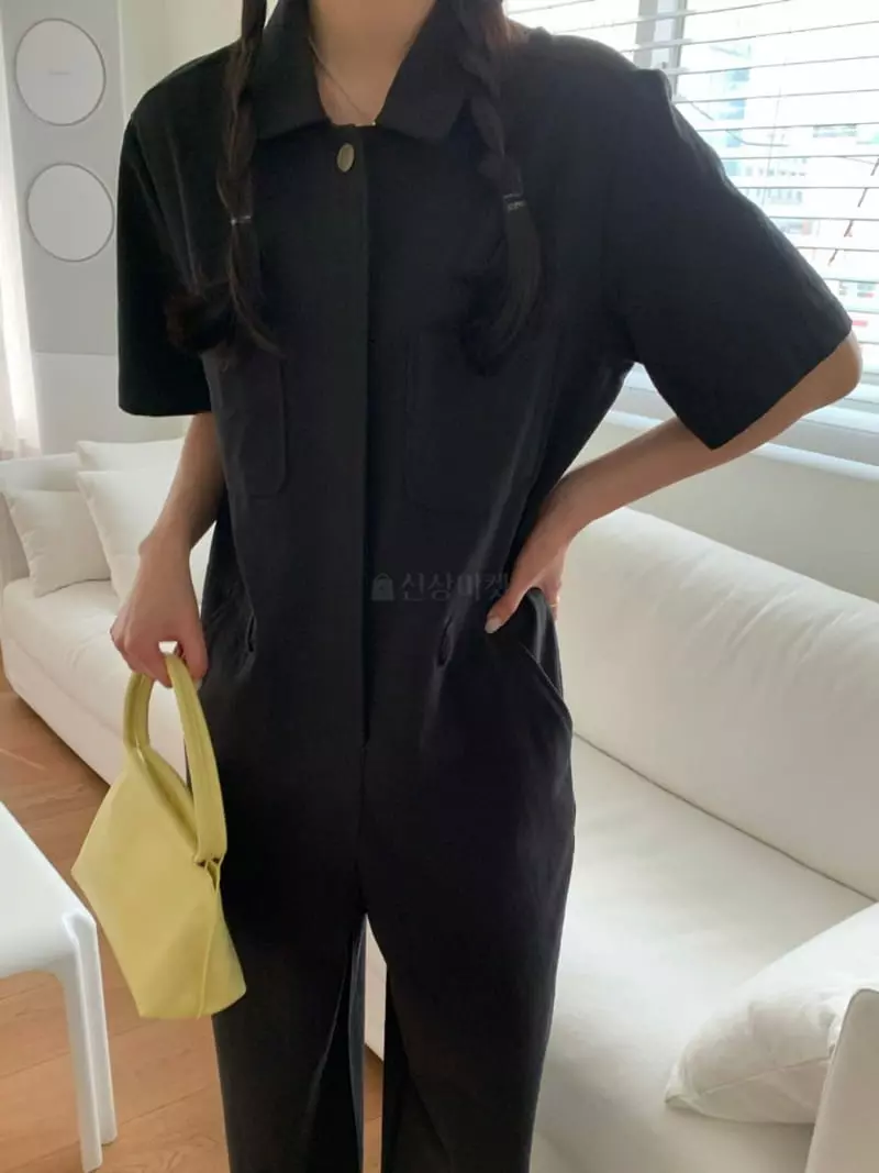 As Thought - Korean Women Fashion - #momslook - Berry Jumpsuit - 2