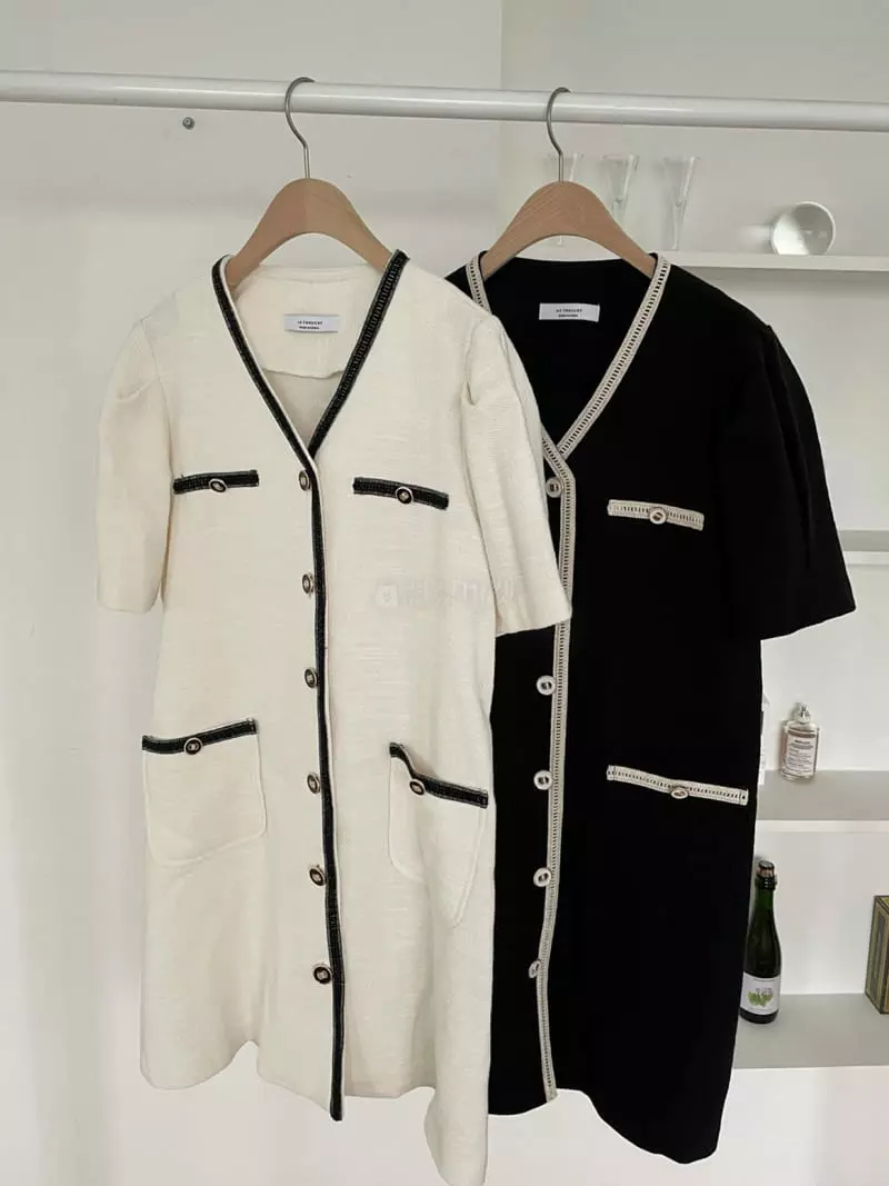 As Thought - Korean Women Fashion - #momslook - Tewid One-piece - 2
