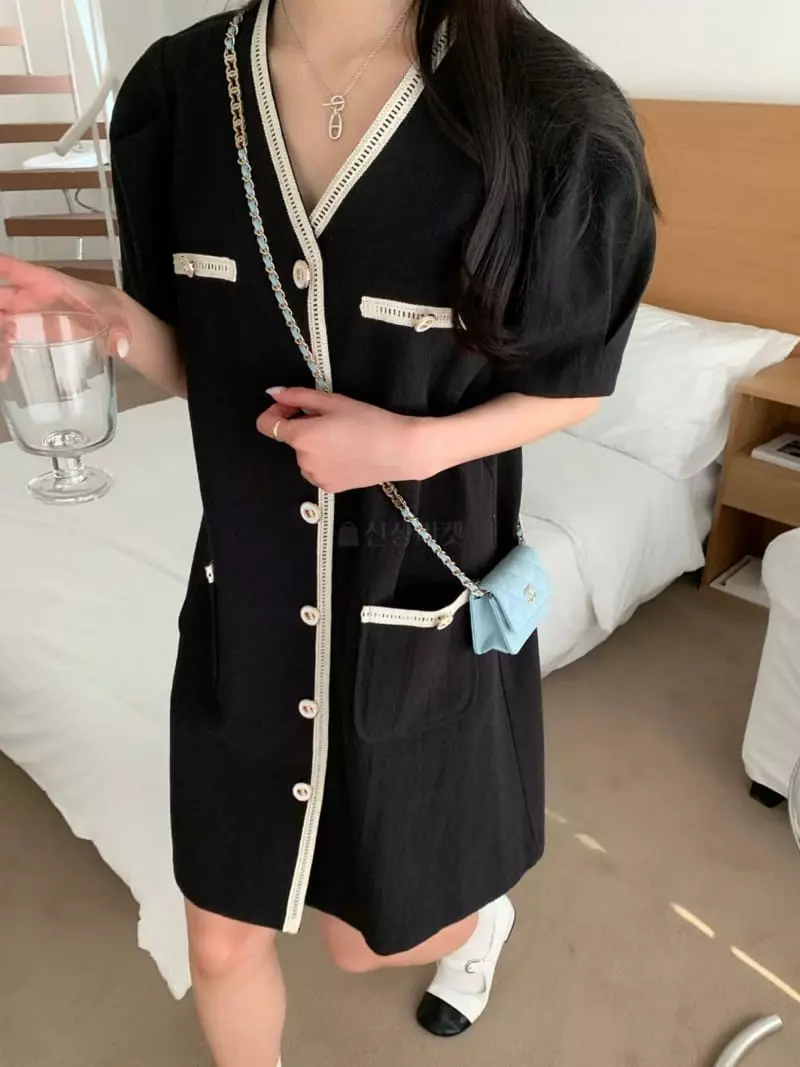 As Thought - Korean Women Fashion - #womensfashion - Tewid One-piece - 4