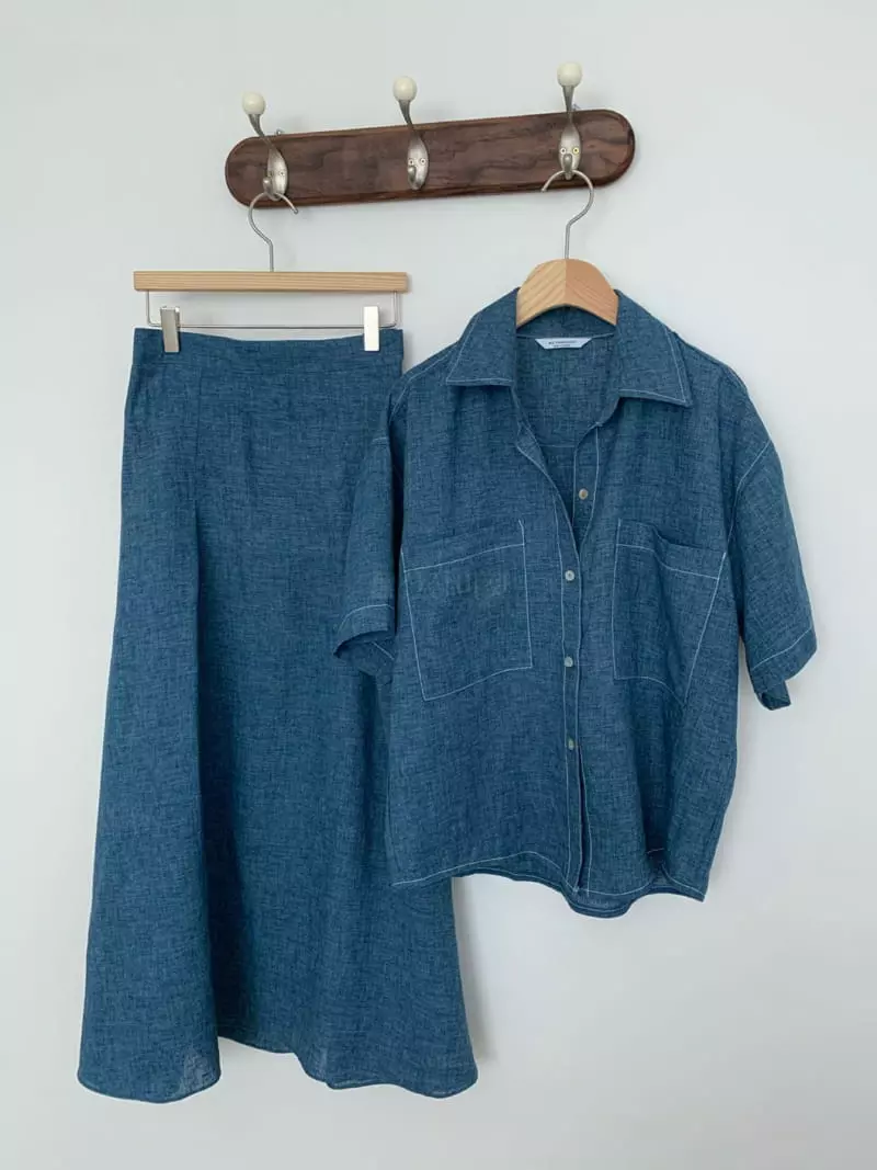 As Thought - Korean Women Fashion - #momslook - Mare Top Bottom Set - 3