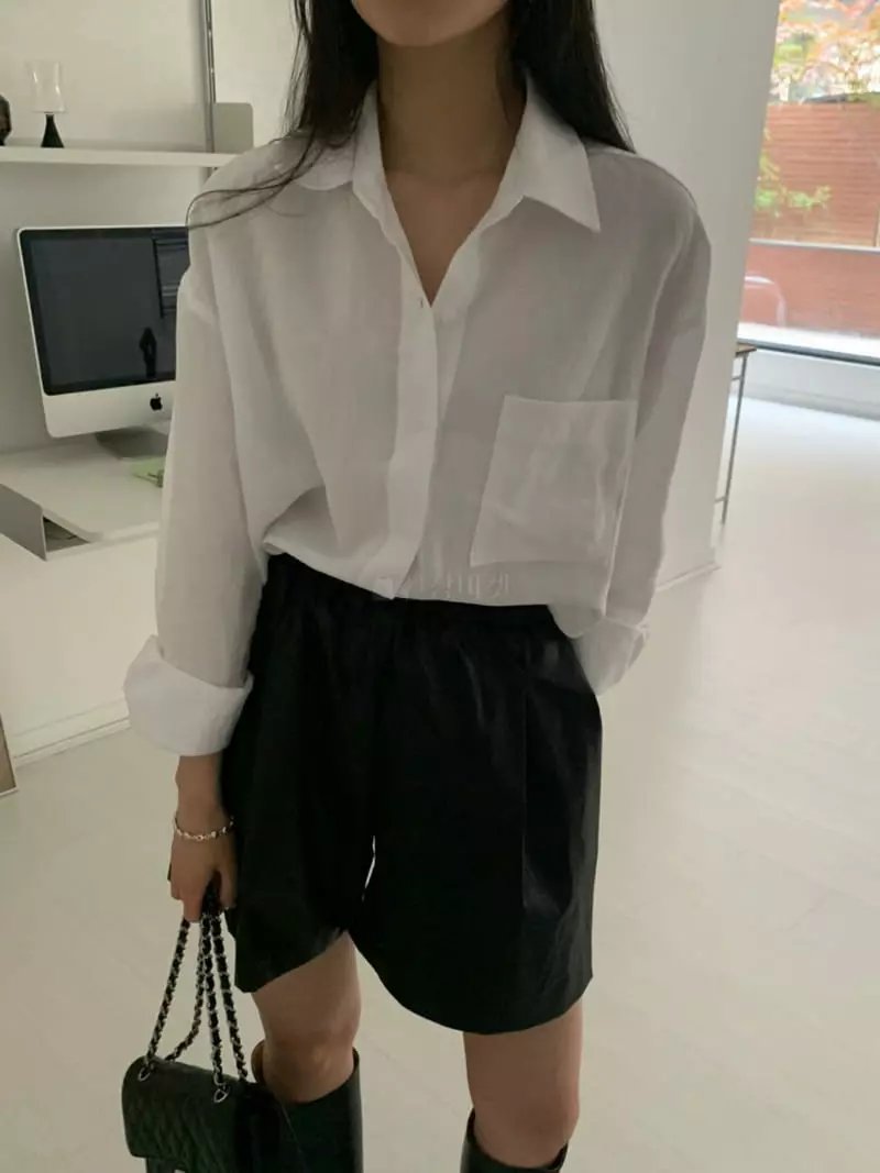 As Thought - Korean Women Fashion - #momslook - Over Shirt - 4