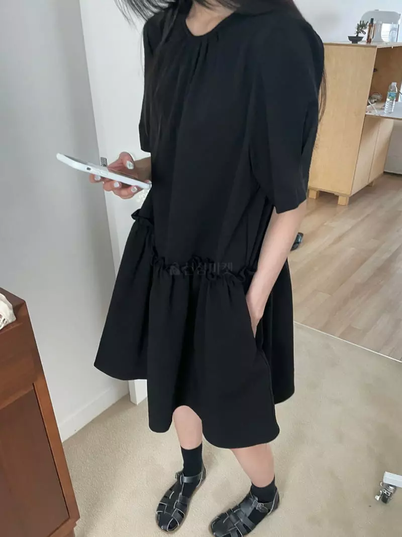 As Thought - Korean Women Fashion - #pursuepretty - Frill One-piece - 3