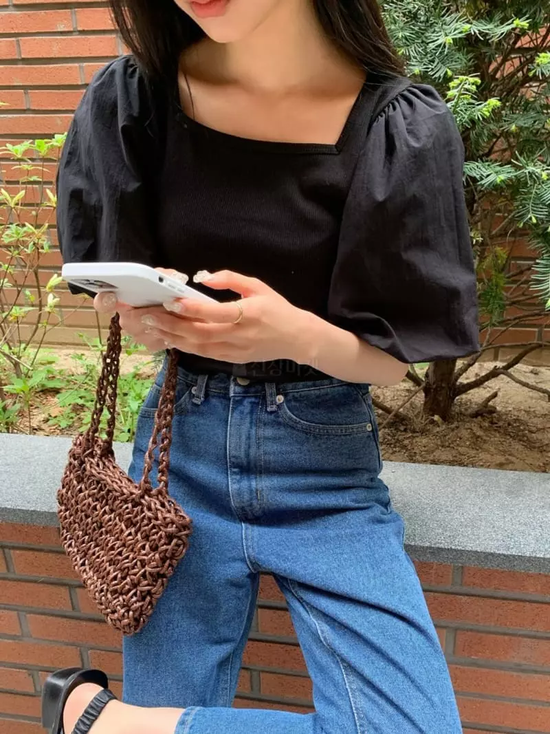 As Thought - Korean Women Fashion - #pursuepretty - Square Tee - 2