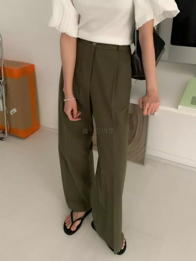 As Thought - Korean Women Fashion - #restrostyle - Olive Pants - 12