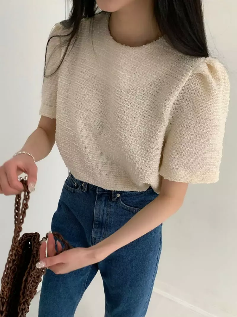 As Thought - Korean Women Fashion - #romanticstyle - Twid Blouse - 8