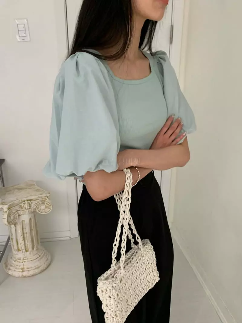 As Thought - Korean Women Fashion - #restrostyle - Square Tee - 4