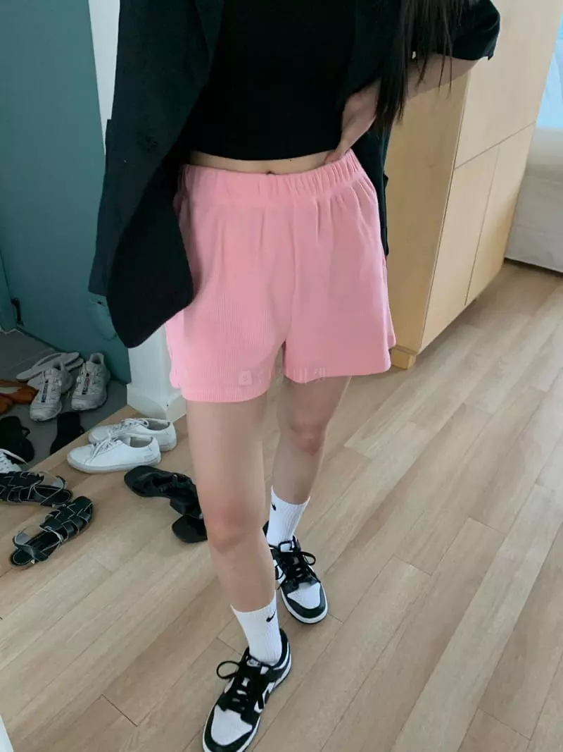 As Thought - Korean Women Fashion - #thatsdarling - Happy Waffle Shorts - 2