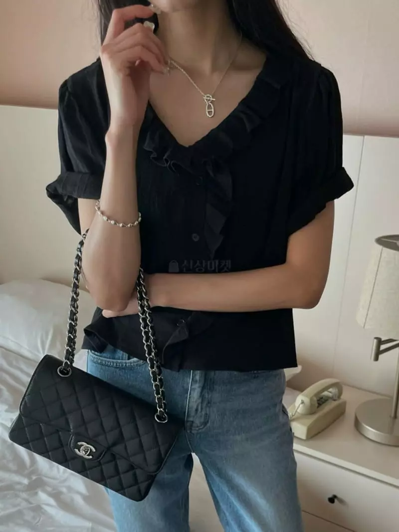 As Thought - Korean Women Fashion - #thatsdarling - Hey Frill Blouse - 4