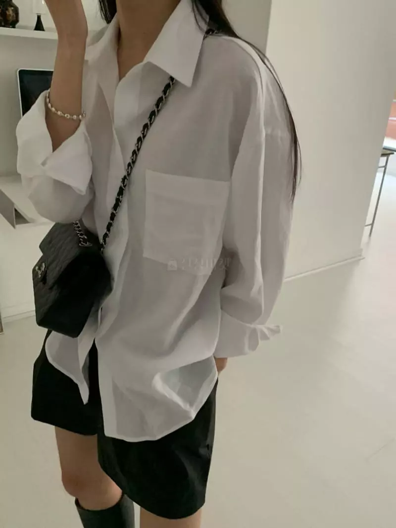 As Thought - Korean Women Fashion - #vintageinspired - Over Shirt - 3