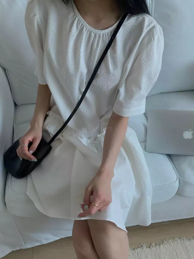 As Thought - Korean Women Fashion - #vintagekidsstyle - Frill One-piece - 2