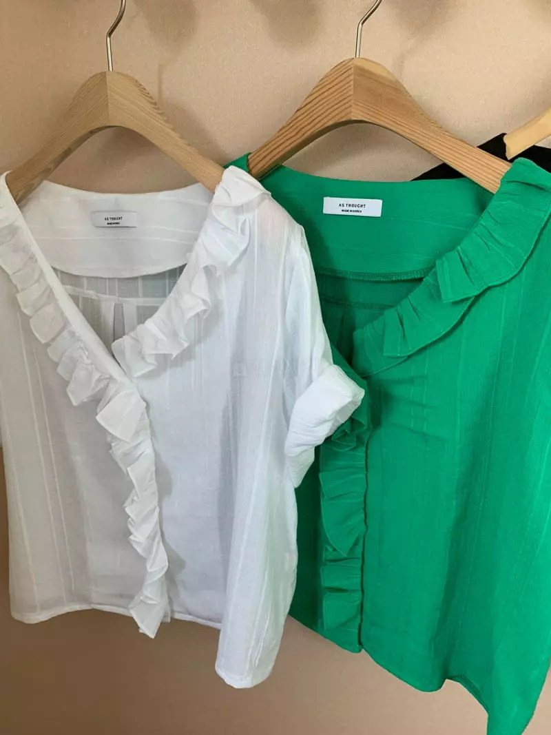 As Thought - Korean Women Fashion - #womensfashion - Hey Frill Blouse - 8
