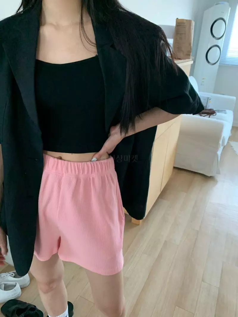 As Thought - Korean Women Fashion - #womensfashion - Happy Waffle Shorts - 9