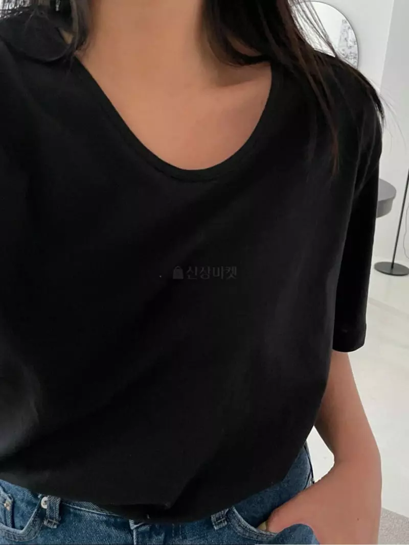 As Thought - Korean Women Fashion - #momslook - Pan U Short Tee - 4
