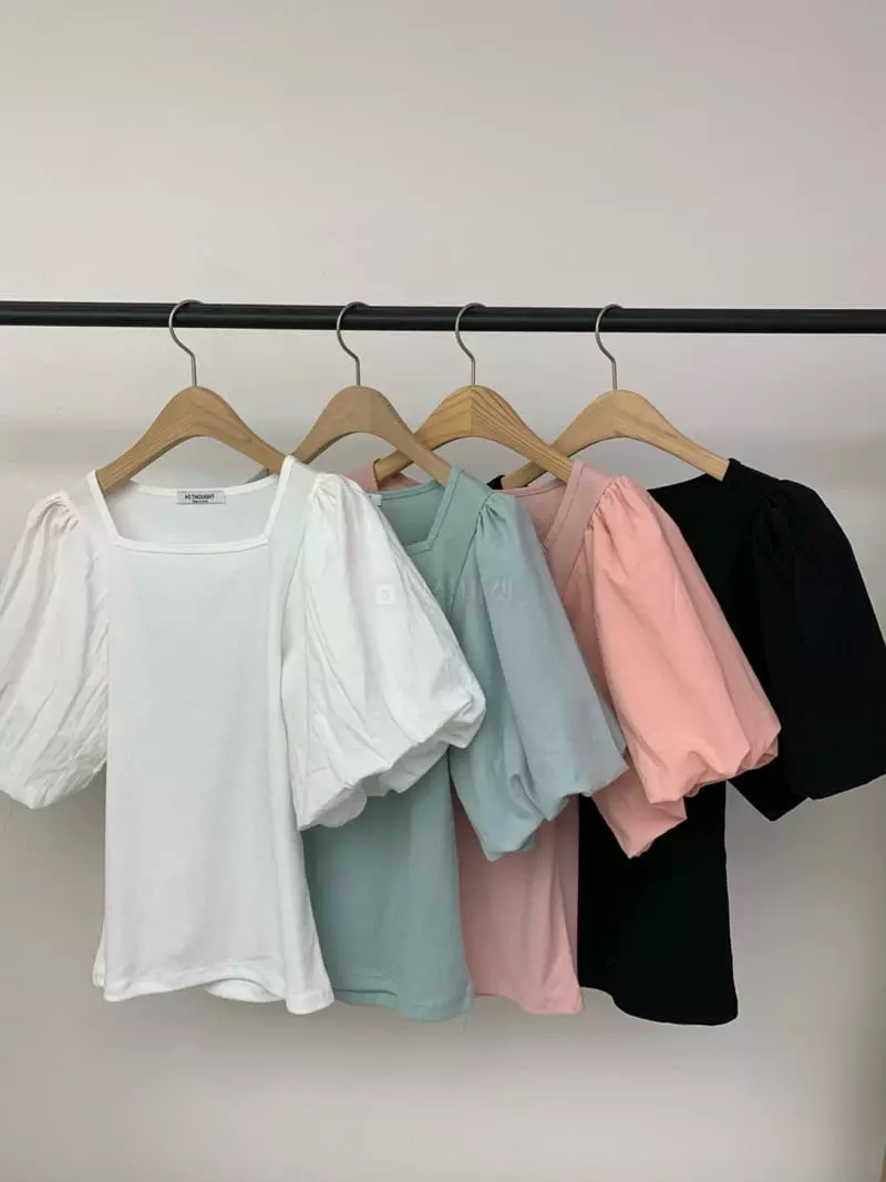 As Thought - Korean Women Fashion - #womensfashion - Tulip Puff Blouse - 9