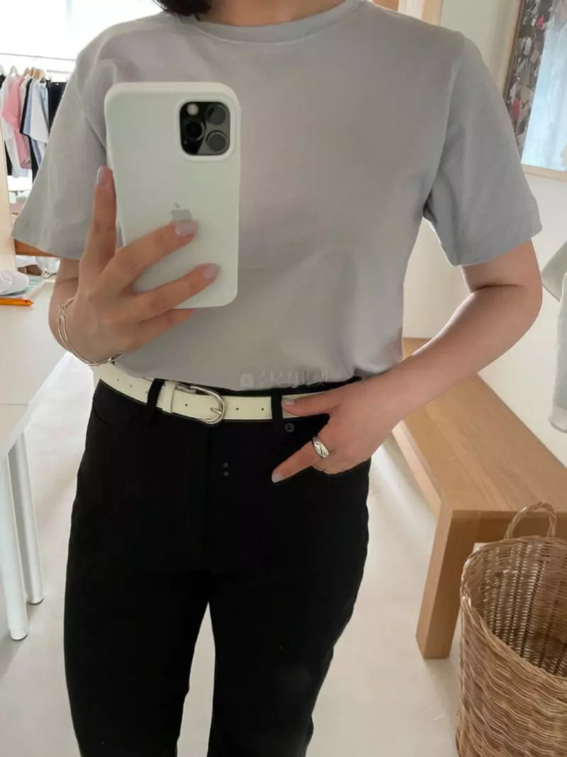As Thought - Korean Women Fashion - #momslook - Tantan Basic Tee - 4