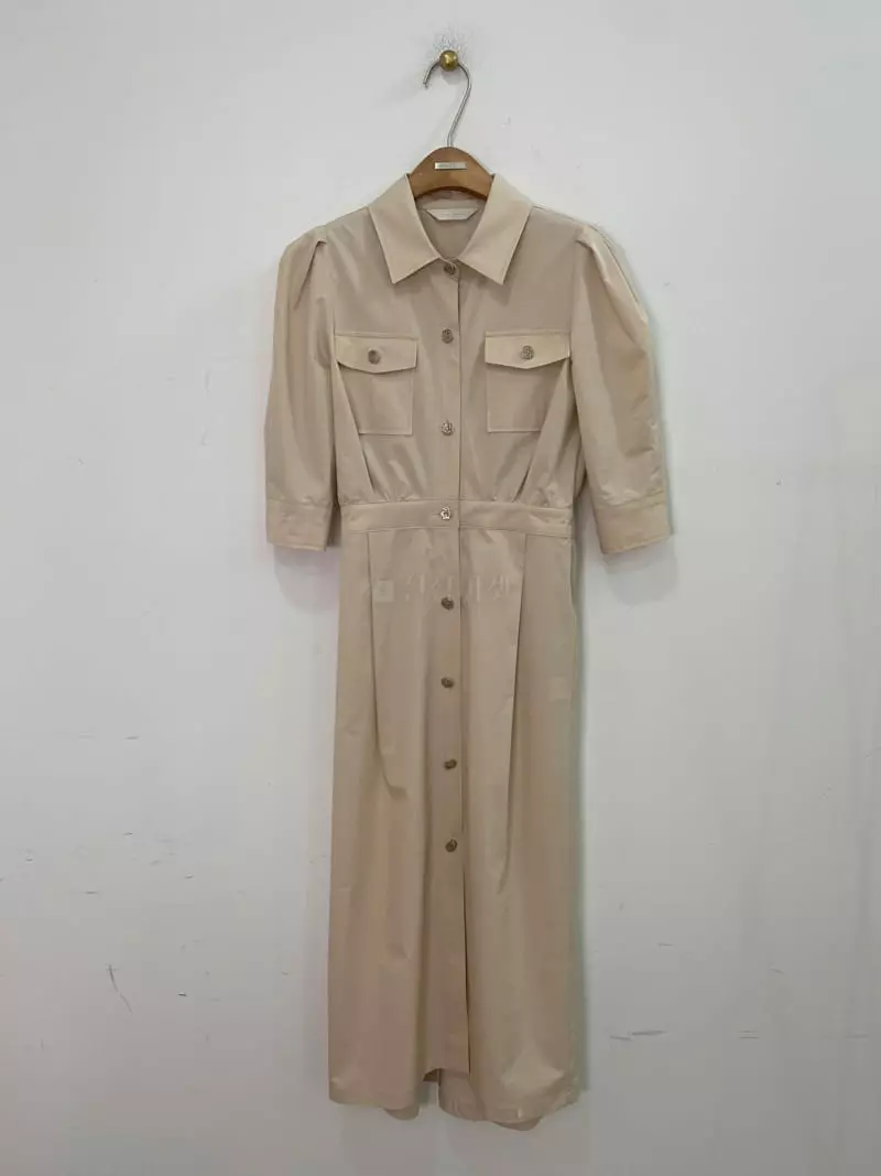 Ave29 - Korean Women Fashion - #momslook - Puff Shirt One-piece - 5