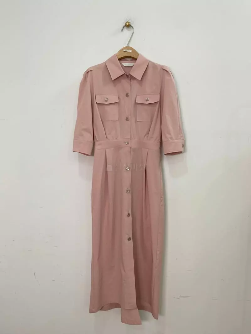 Ave29 - Korean Women Fashion - #momslook - Puff Shirt One-piece - 7