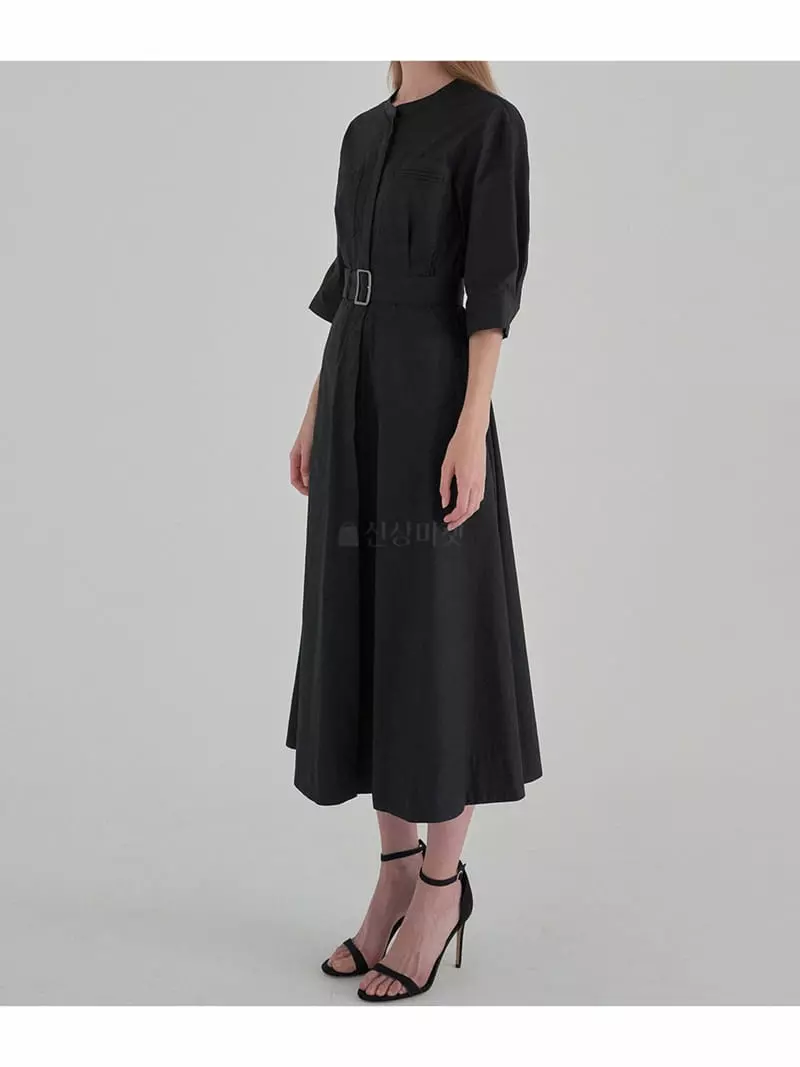 Ave29 - Korean Women Fashion - #momslook - Plare Shirt One-piece - 3