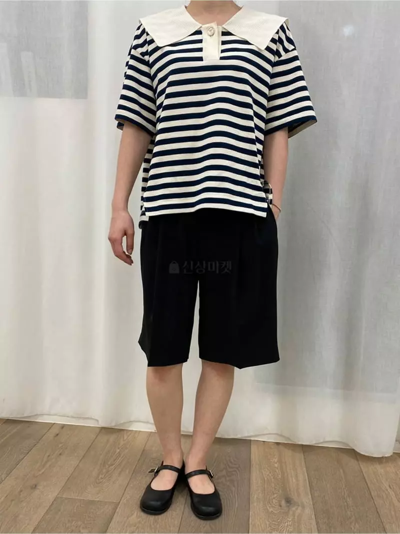 Ave29 - Korean Women Fashion - #momslook - Two Tuck Shorts - 2