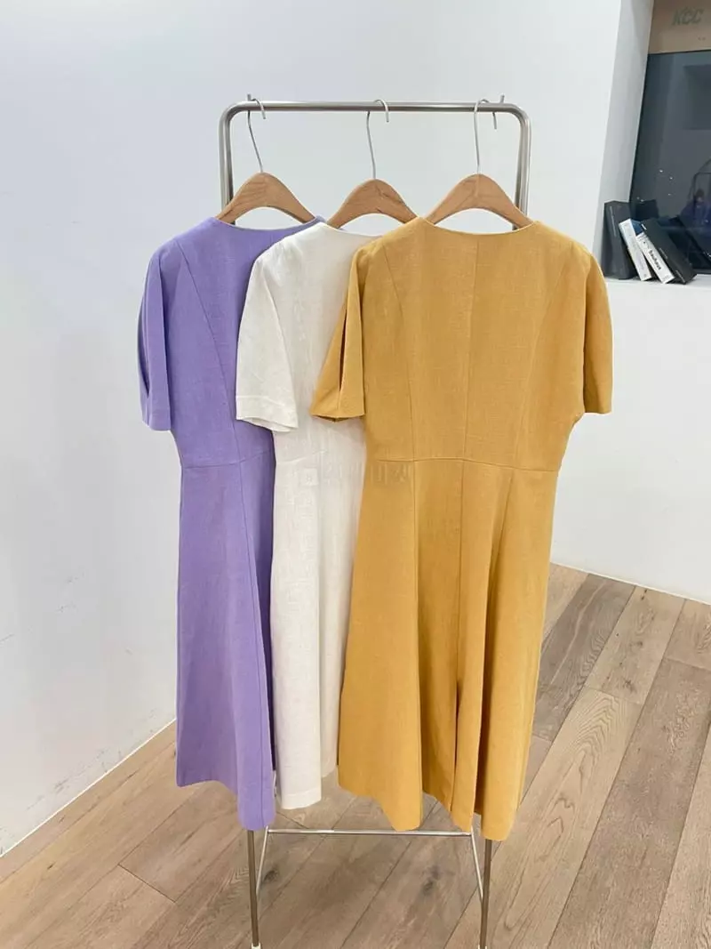 Ave29 - Korean Women Fashion - #momslook - V Neck One-piece