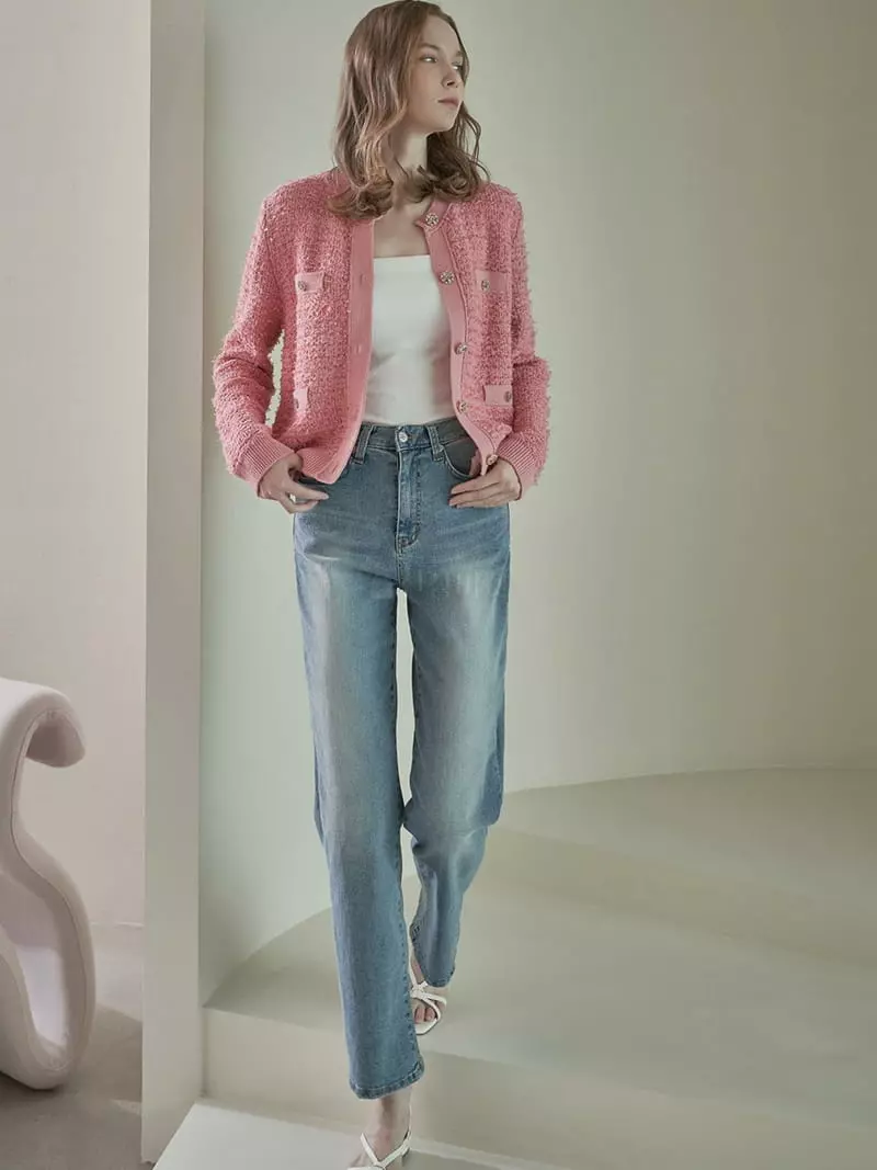 Ave29 - Korean Women Fashion - #momslook - Twid Cardigan - 3