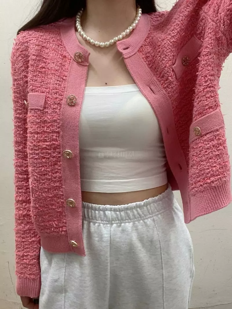 Ave29 - Korean Women Fashion - #momslook - Twid Cardigan - 5
