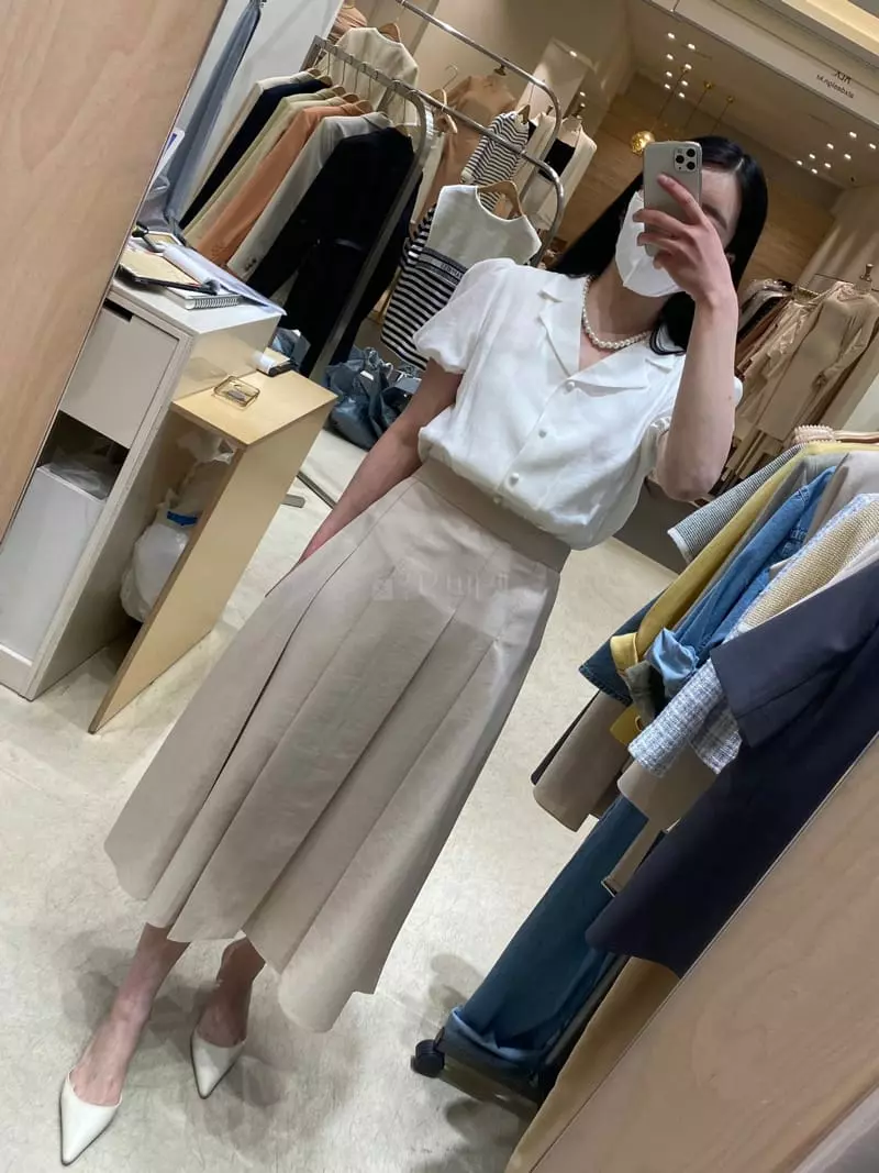 Ave29 - Korean Women Fashion - #momslook - Banding pleats Skirt - 5