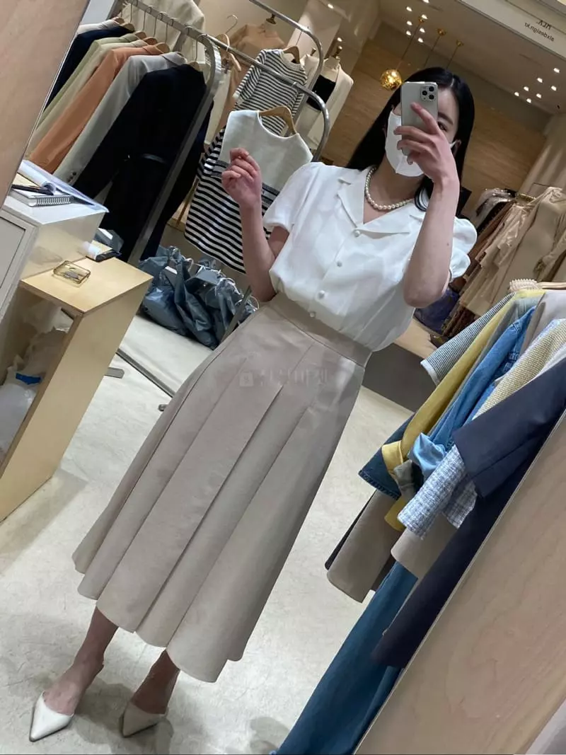 Ave29 - Korean Women Fashion - #momslook - Banding pleats Skirt - 7