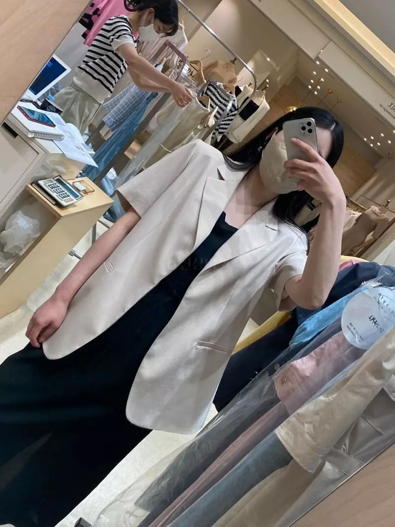 Ave29 - Korean Women Fashion - #momslook - Belted Half Jacket - 2