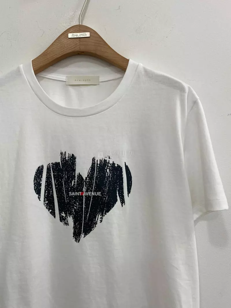 Ave29 - Korean Women Fashion - #momslook - Heart Saint Tee - 6