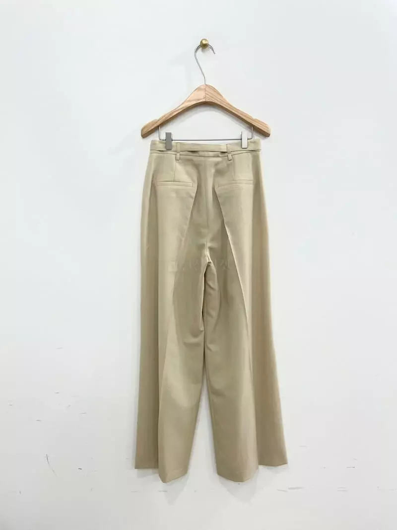Ave29 - Korean Women Fashion - #momslook - One Wrinkle Wide Pants - 8