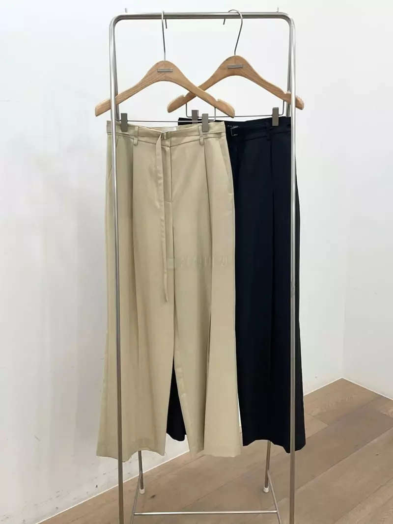 Ave29 - Korean Women Fashion - #momslook - One Wrinkle Wide Pants - 9