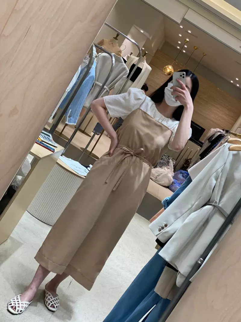 Ave29 - Korean Women Fashion - #momslook - Slim Banding One-piece - 2