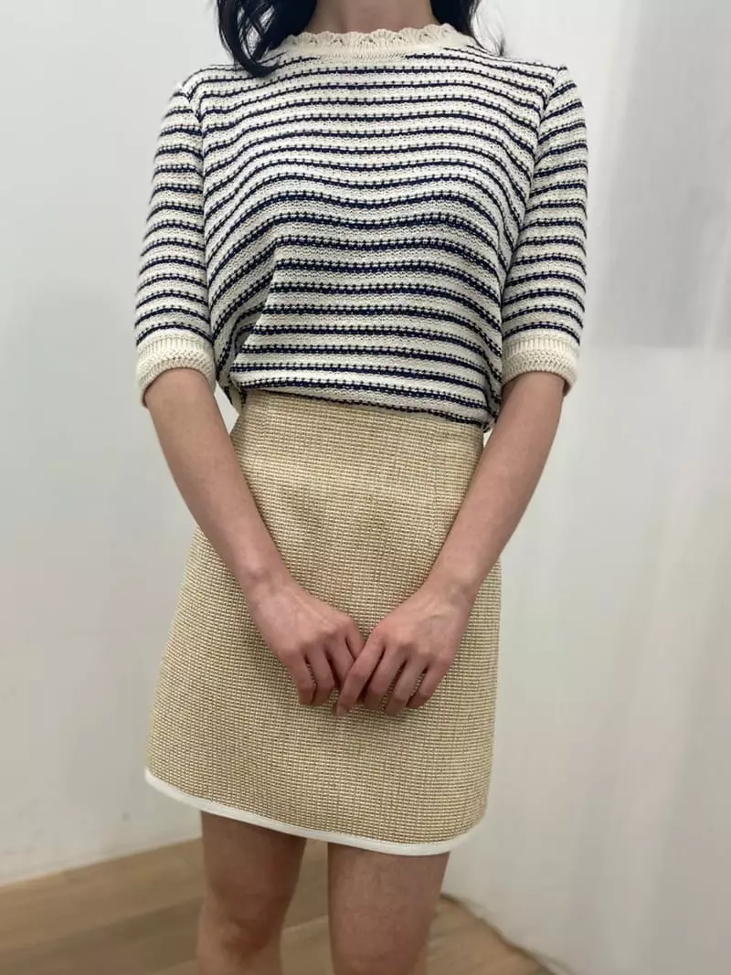 Ave29 - Korean Women Fashion - #momslook - Twid Pocket Skrit - 2