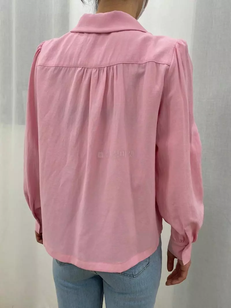 Ave29 - Korean Women Fashion - #momslook - Double Shirring Puff Blouse