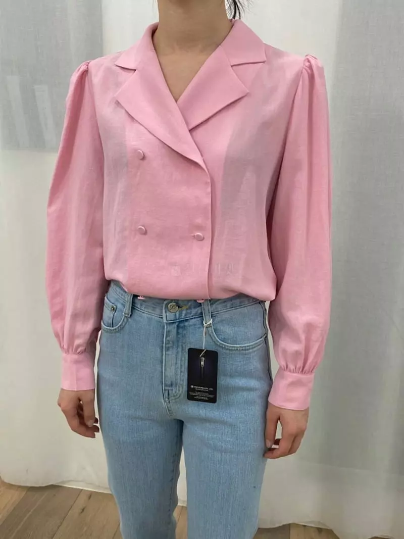 Ave29 - Korean Women Fashion - #momslook - Double Shirring Puff Blouse - 2