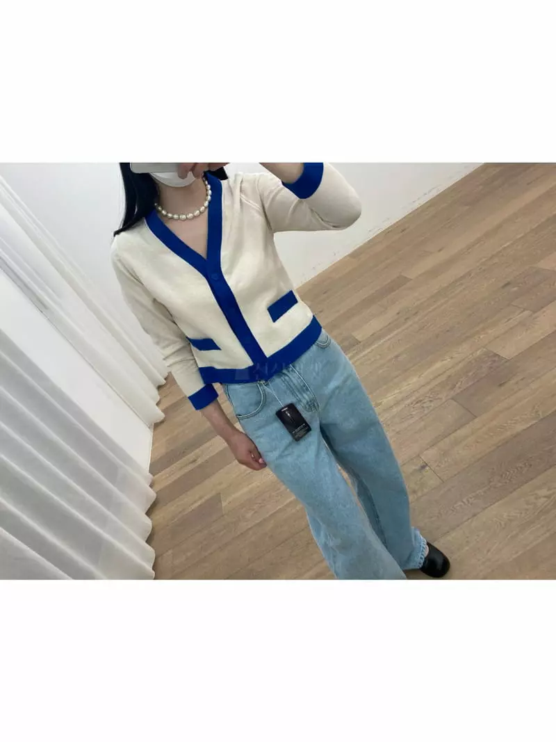 Ave29 - Korean Women Fashion - #momslook - Color V Cardigan - 6