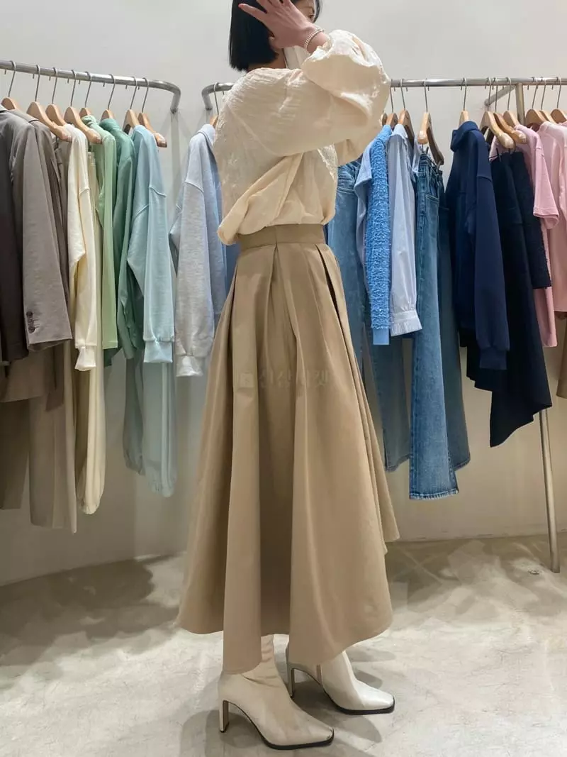 Ave29 - Korean Women Fashion - #pursuepretty - Volume Plare Skirt - 2