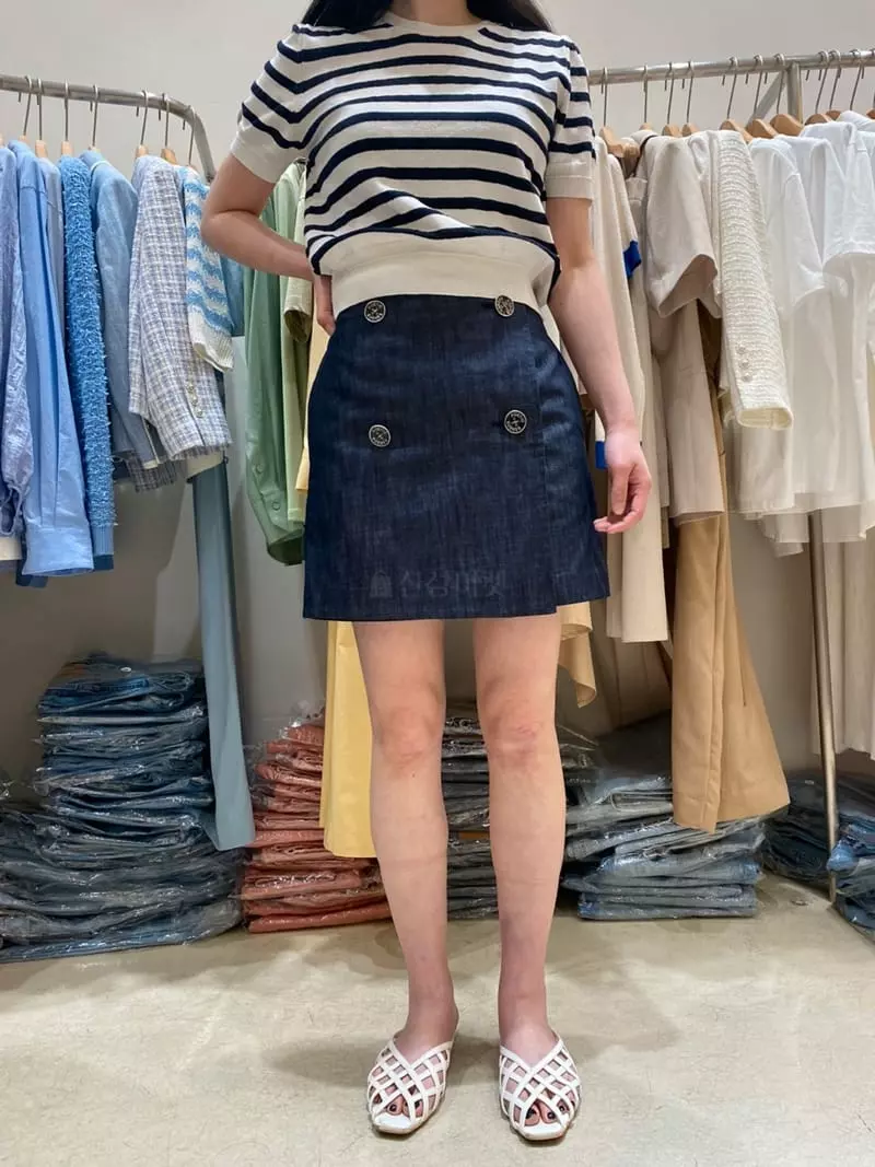 Ave29 - Korean Women Fashion - #pursuepretty - Wrap Half Jeans - 2