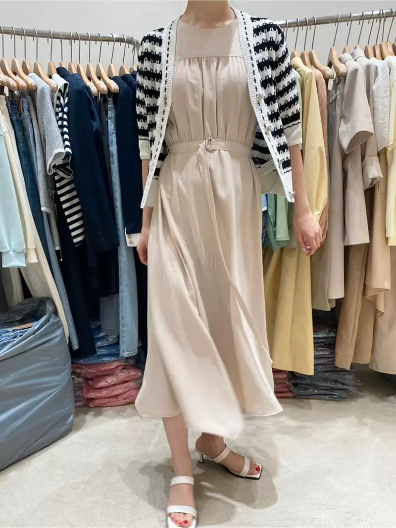 Ave29 - Korean Women Fashion - #pursuepretty - Round Unbal Long One-piece - 4